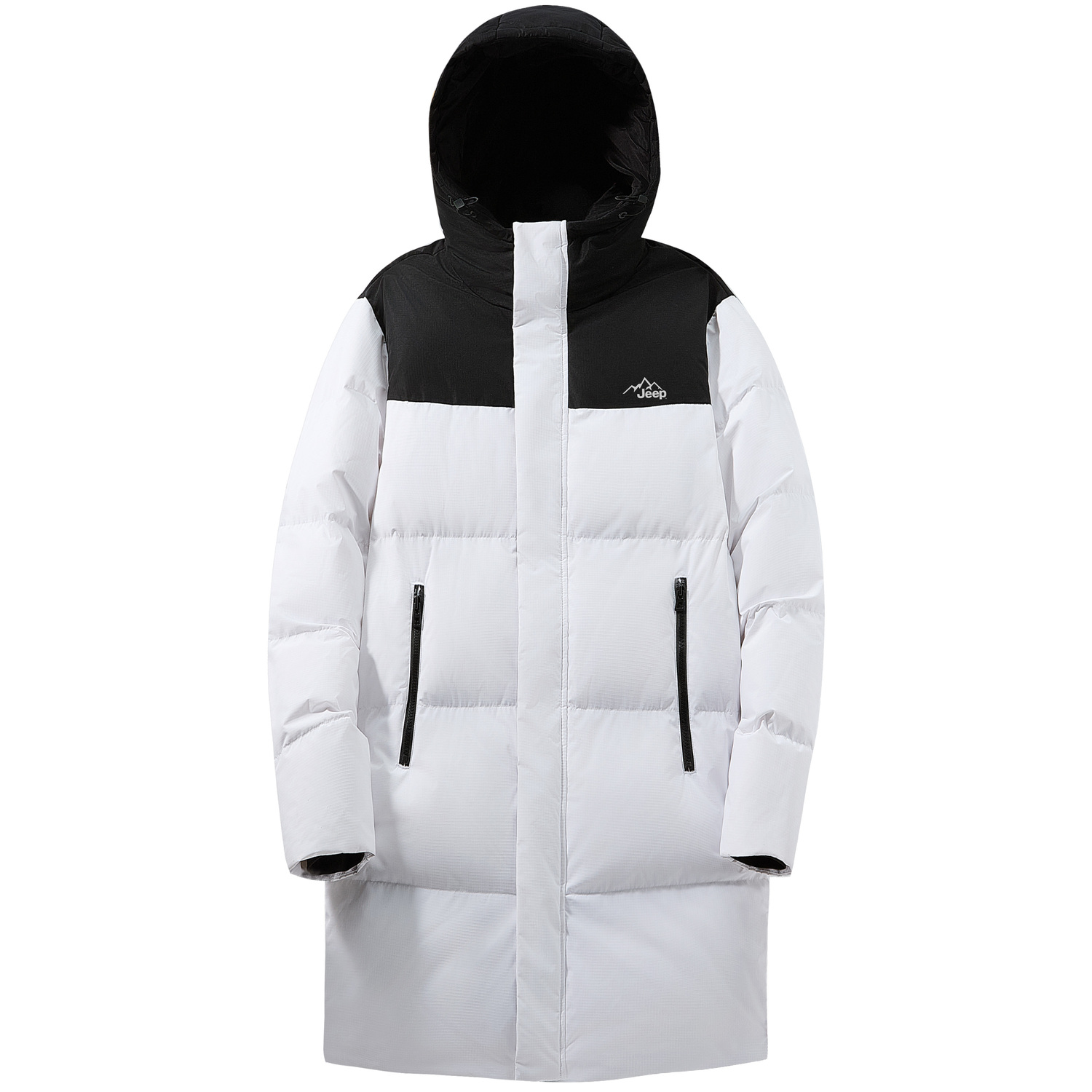 

Jeep Унисекс пуховик, Black Ecru (Color Block Style)