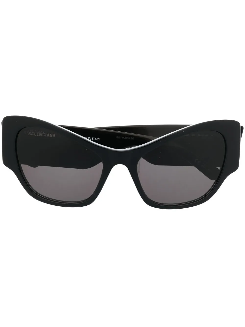

Солнцезащитные очки в оправе 'кошачий глаз' с логотипом Balenciaga Eyewear, черный