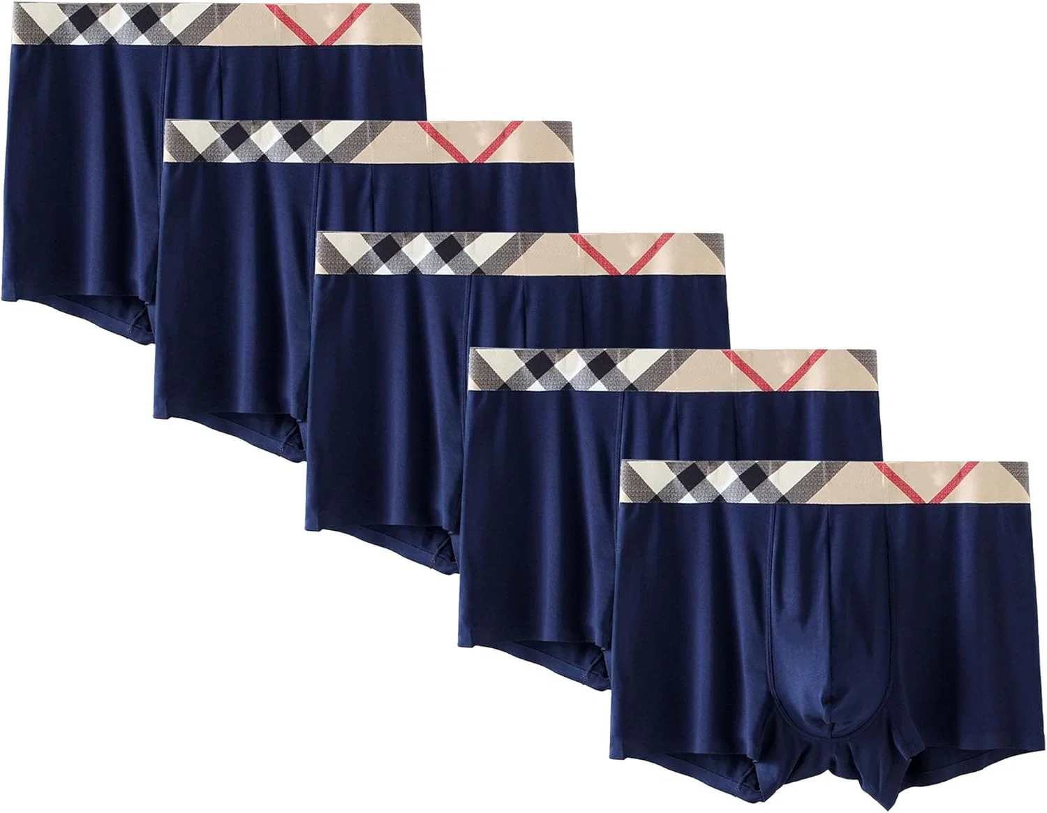 Трусы боксеры модальные, Royal Blue-5pc