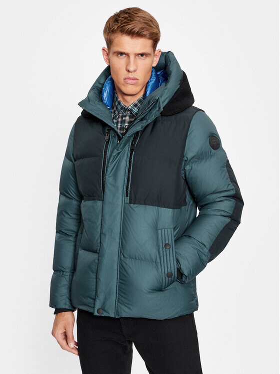 

Пуховик стандартного кроя Woolrich, синий