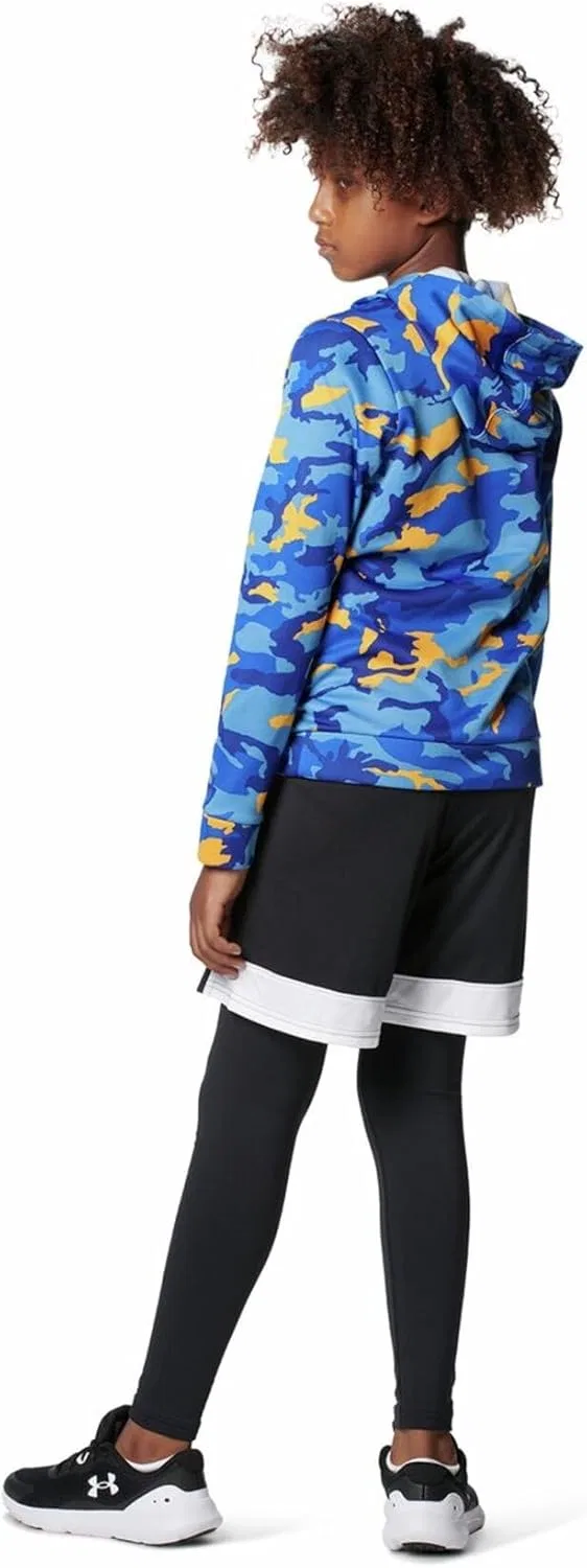 Леггинсы ColdGear Armour Under Armour детские, черный/белый — фото 4