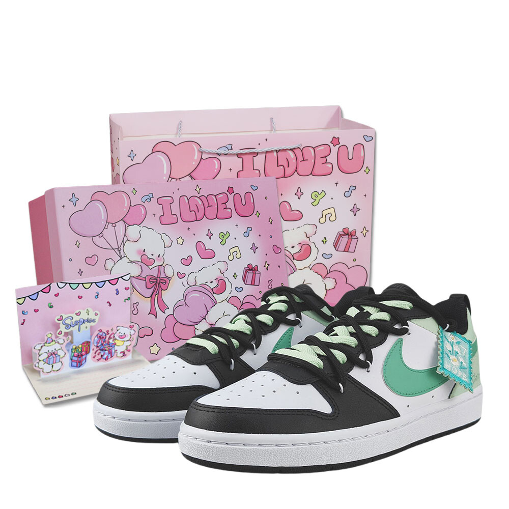 

Кеды, обувь для скейтборда Court Borough, женская, низкая Nike, цвет Light Green [Energetic Puppy Shopping Bag]