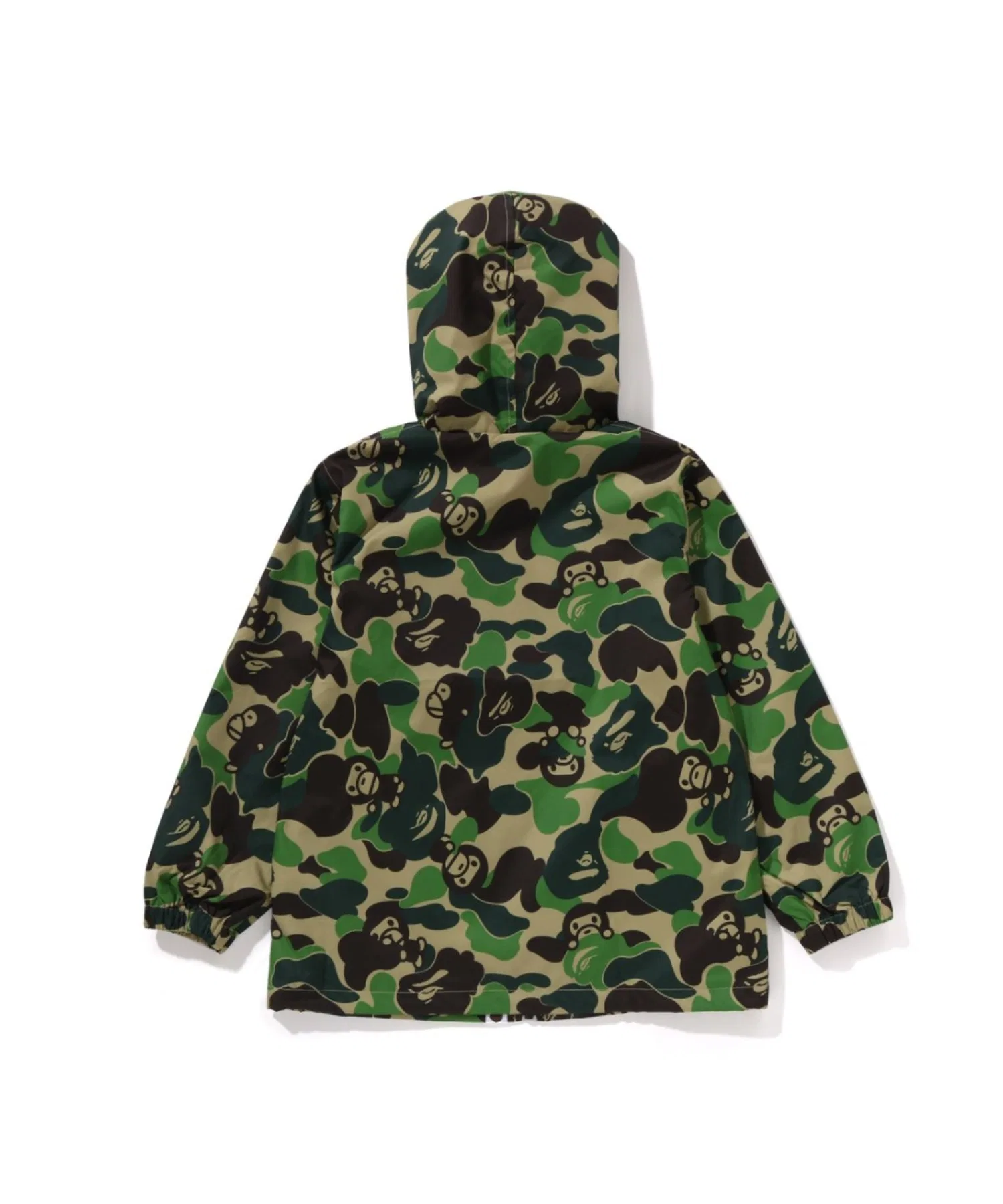 Куртка-худи с камуфляжем A BATHING APE из полиэстера, зелёная — фото 2