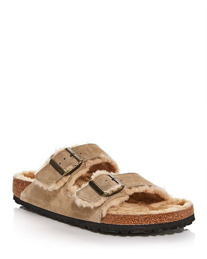 

Мужские сандалии из овчины Birkenstock из овчины Аризона, коричневый/бежевый