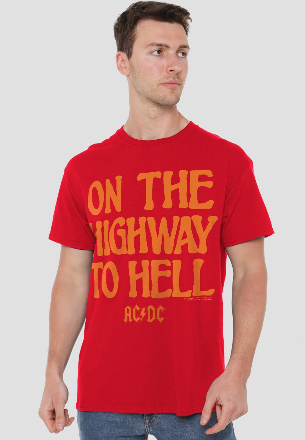 

Футболка с принтом AC DC THE WE SALUTE YOU Cotton Soul, красный