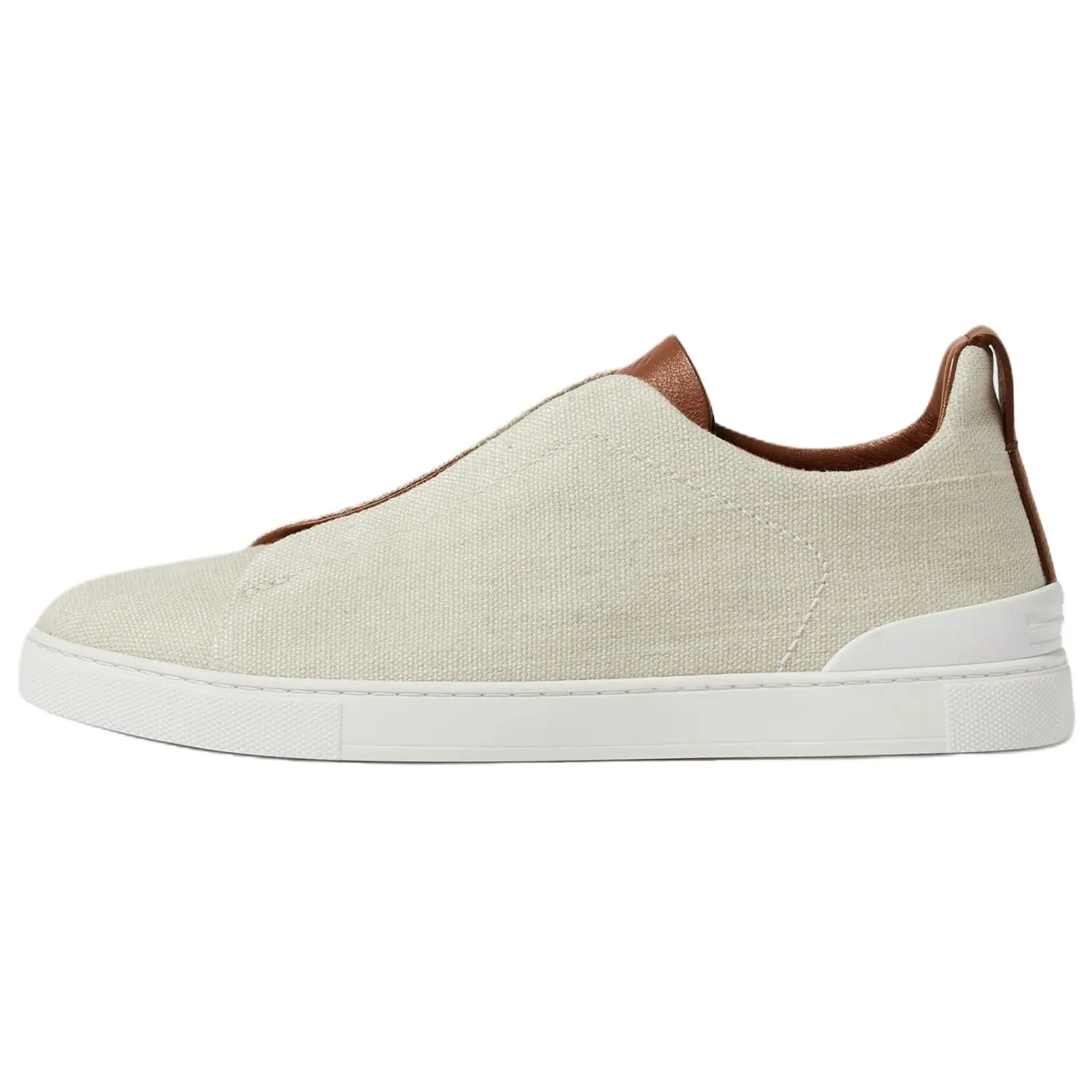 

Ermenegildo Zegna Кроссовки для скейтбординга Zegna Triple Stitch Low, мужские, серо-белые