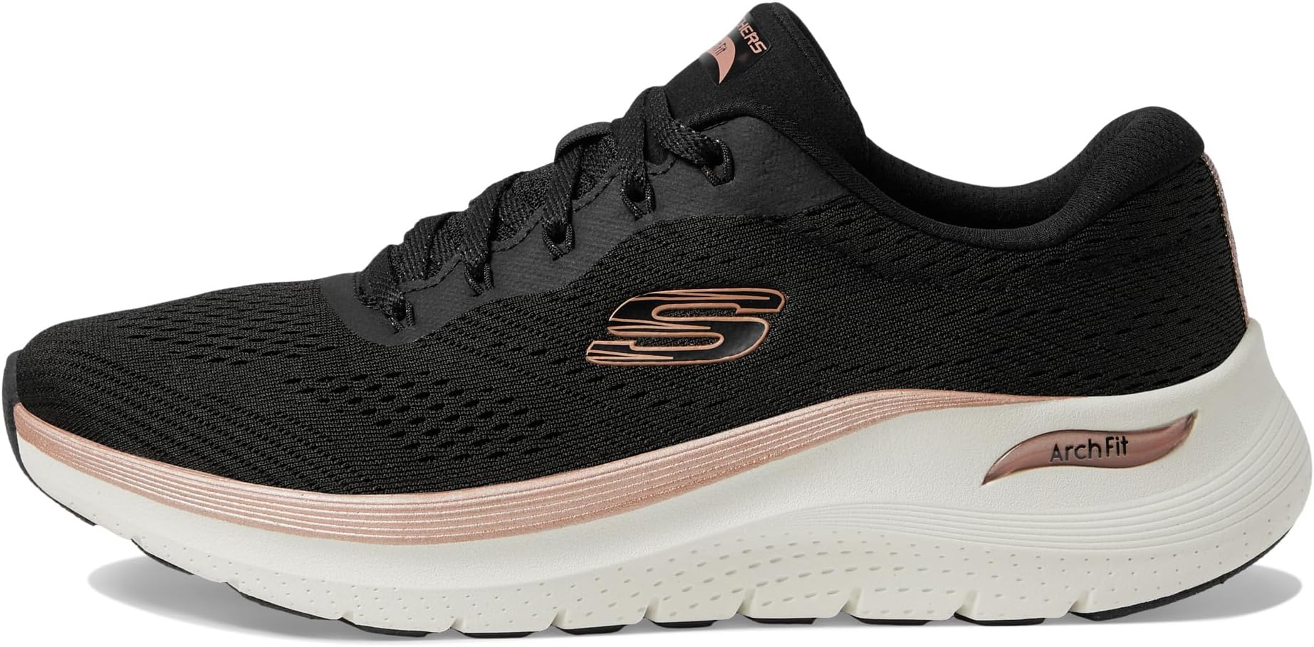 Кроссовки SKECHERS Arch Fit 2.0-Glow The Distance, Black Rose Gold — фото 4