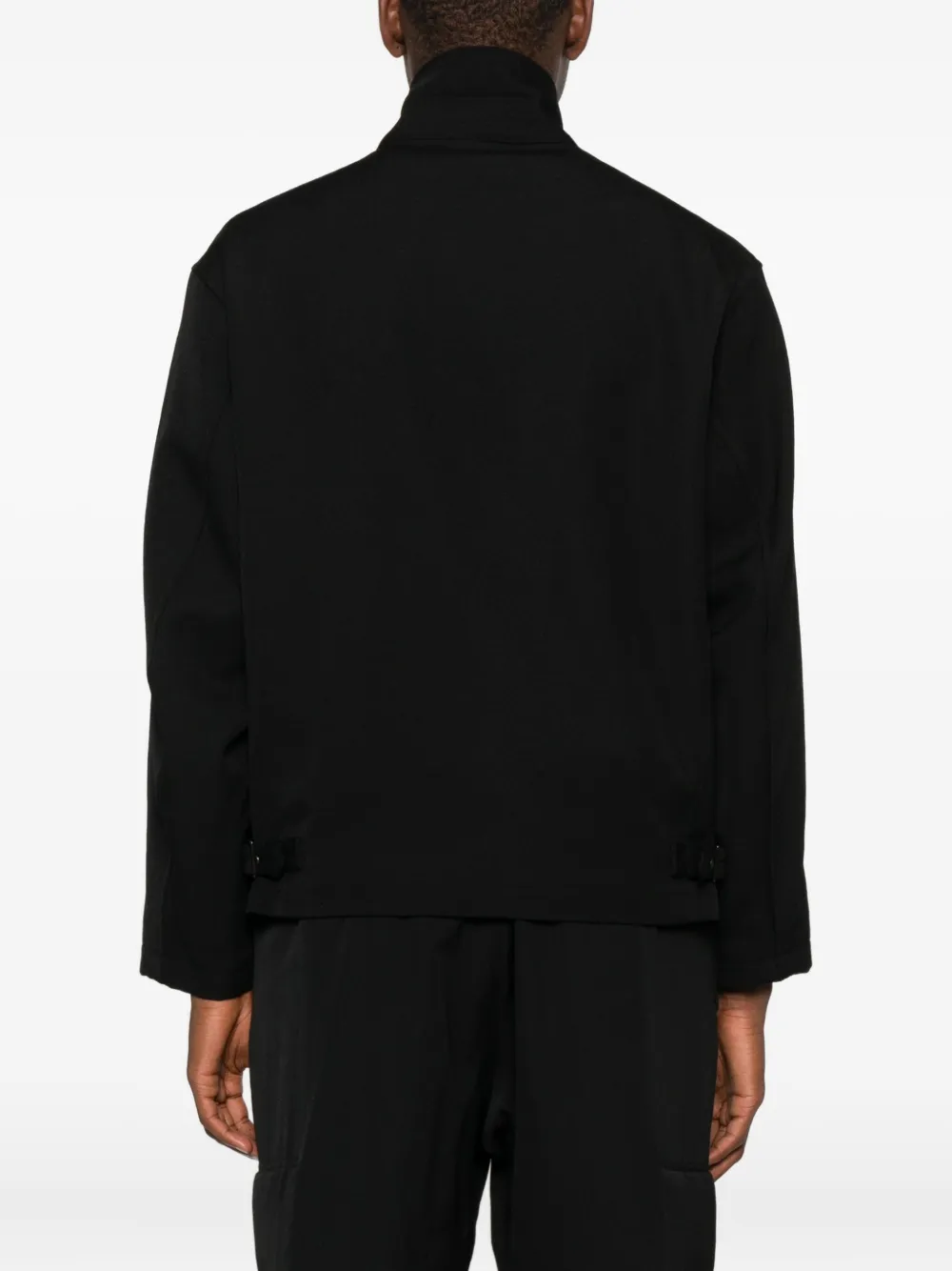Шерстяная рубашка-куртка Yohji Yamamoto, черный — фото 4