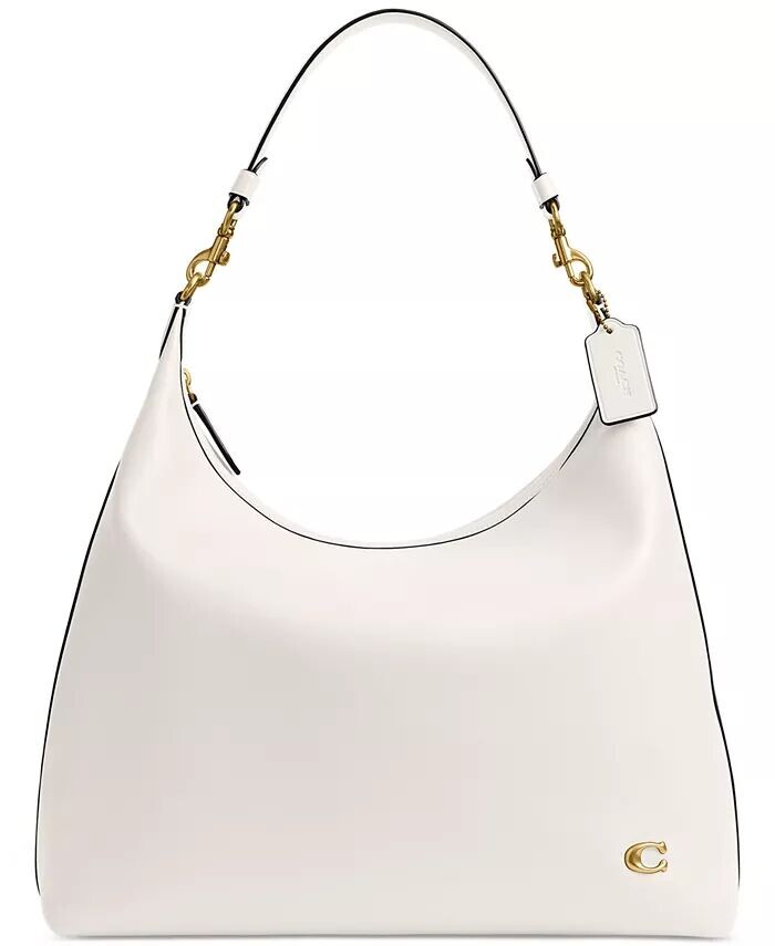 

Кожаная сумка через плечо Juliet 38 COACH, белый