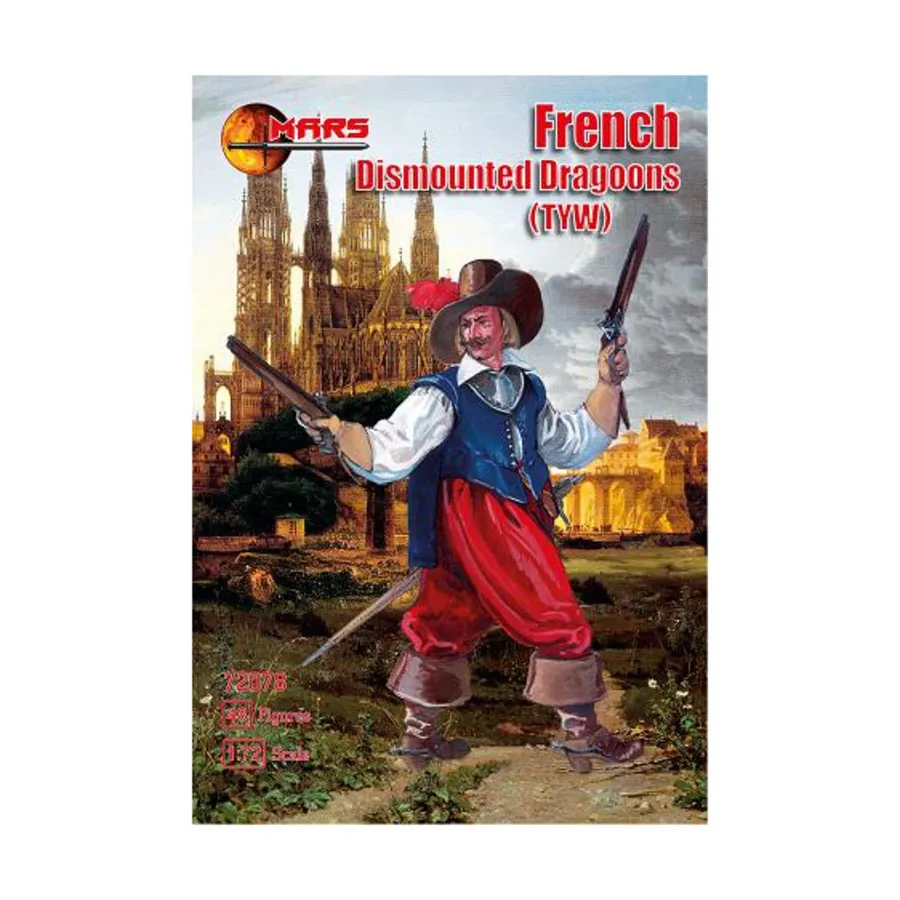 

Французские спешенные драгуны, Thirty Years War Miniatures (1:72) (Mars Figures)