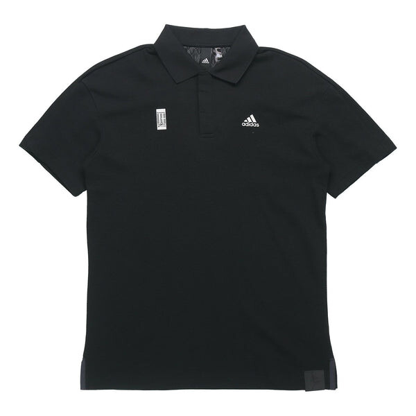 

Футболка men's wj polo short sleeve polo black polo shirt Adidas, черный