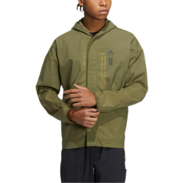 Куртка adidas WJ WB Sports Hooded Jacket Olive Green, мультиколор — фото 2