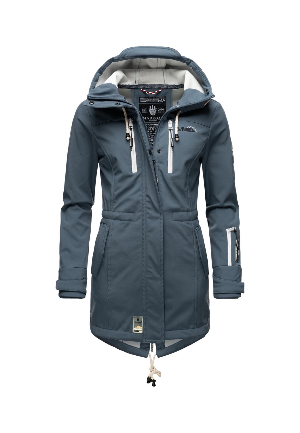 

Функциональное пальто цвета коричной козы MARIKOO, цвет Dusty Blue