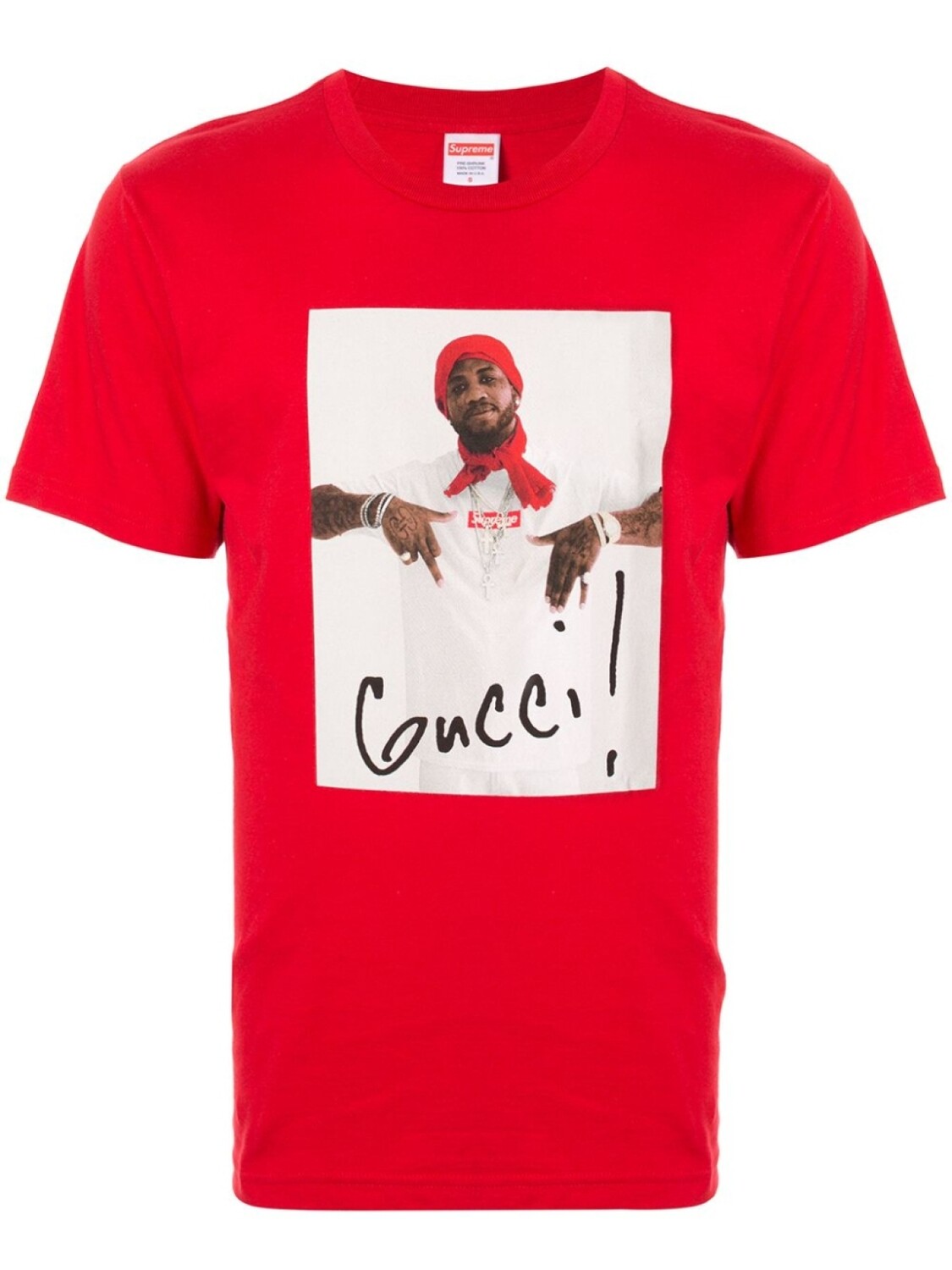 

Supreme футболка Gucci Mane, красный