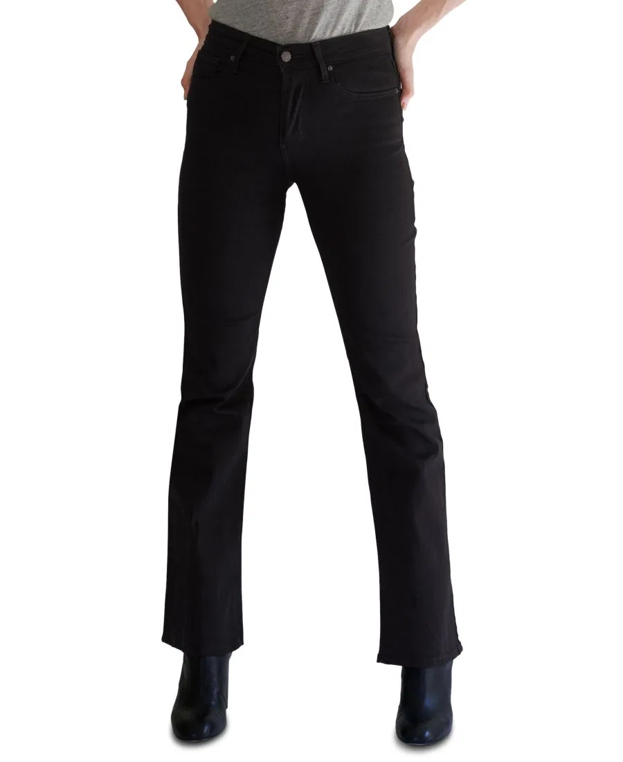 Джинсы-клеш 725 с высокой талией, классические, эластичные, 81 см Levi'S, черный