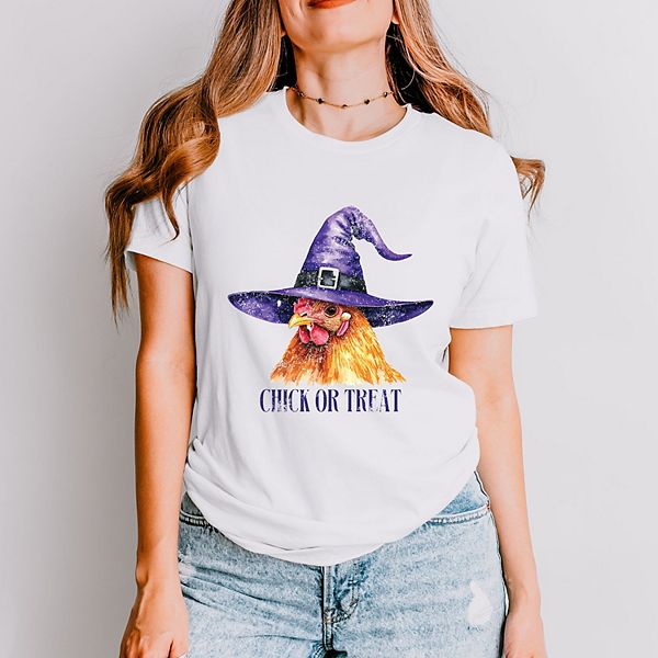 

Футболка с принтом Chick or treat в технике акварели Simply Sage Market, White, Белый, Футболка с принтом Chick or treat в технике акварели Simply Sage Market, White