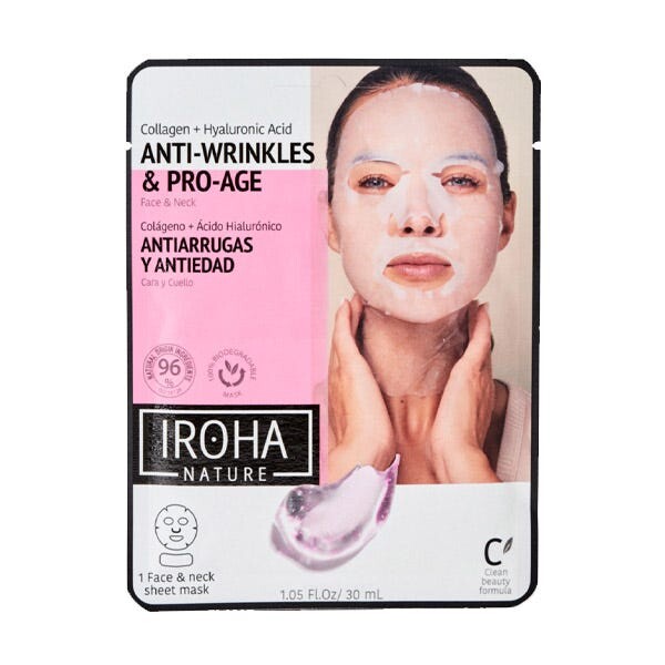 

Коллагеновая маска против морщин и против старения 1 шт Iroha Nature