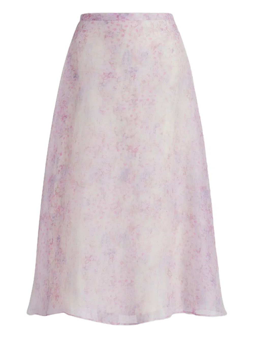 

Юбка миди с цветочным принтом Alberta Ferretti, фиолетовый