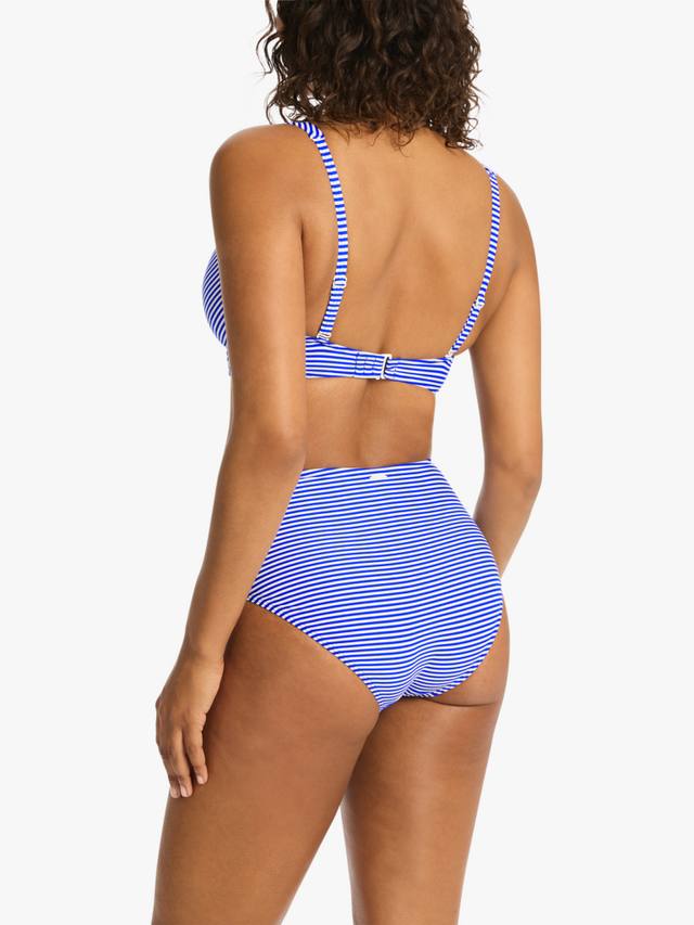 

Амальфи обычные шорты Cheeky полосатые бикини Sea Level, White/Cobalt