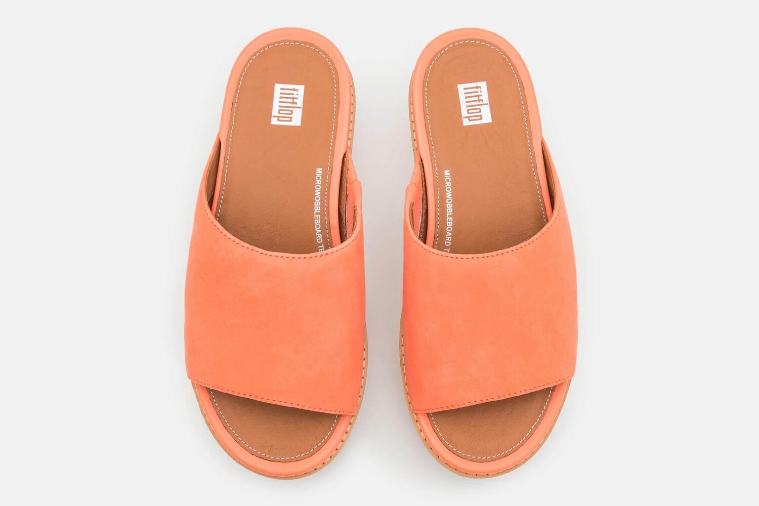Сабо Eloise на танкетке с пробковым запахом Fitflop, коралл — фото 2