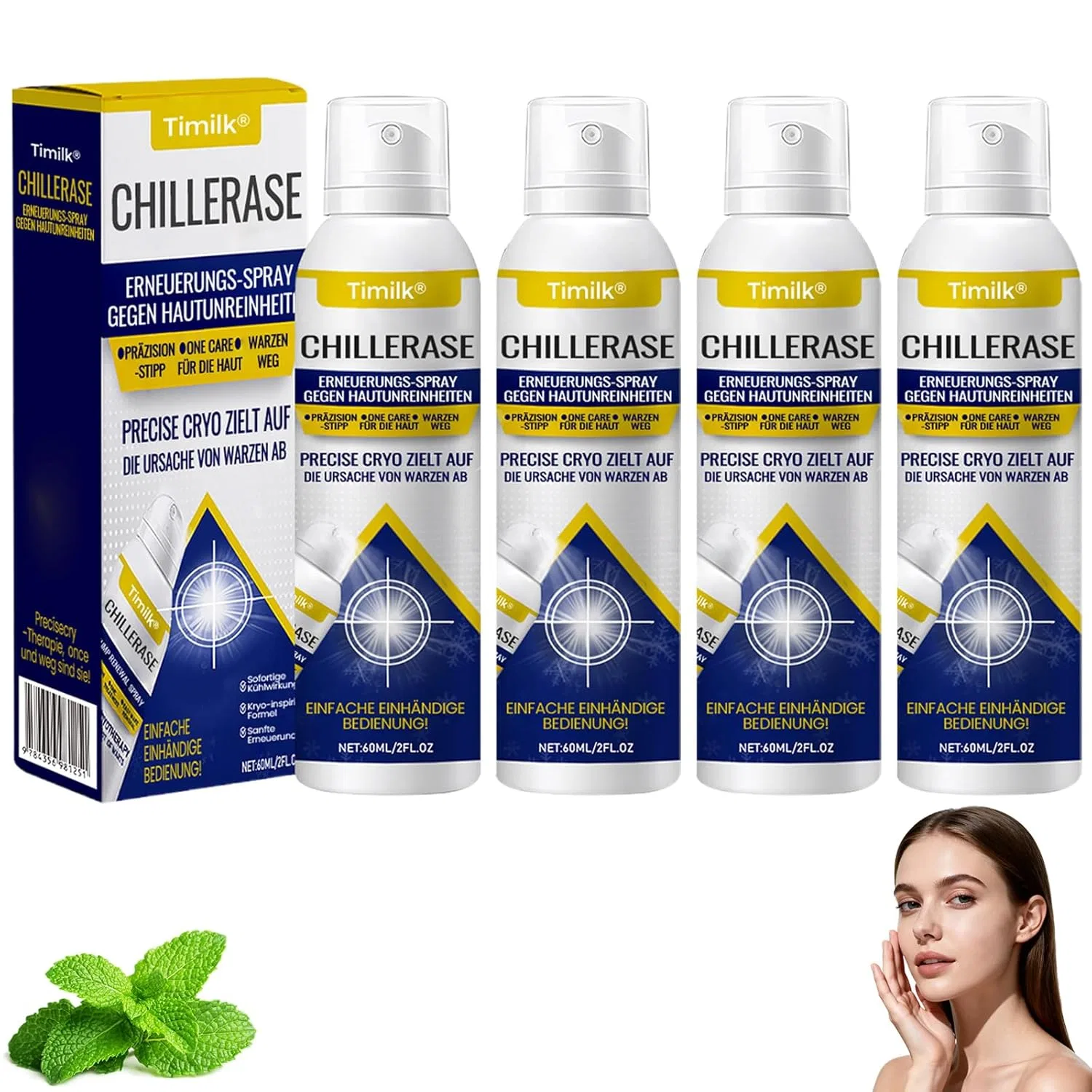 Спрей Timilk Chill Erase Bump Renewal для обновления кожи (4 шт.) Athem