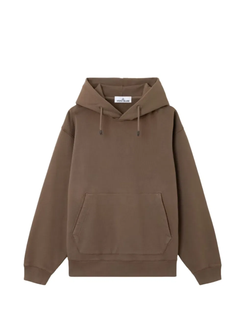 Худи с графическим принтом Stone Island, коричневый