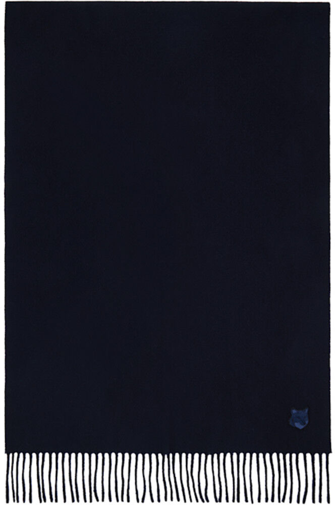

Шарф Navy Bold Fox Head Scarf Maison Kitsuné