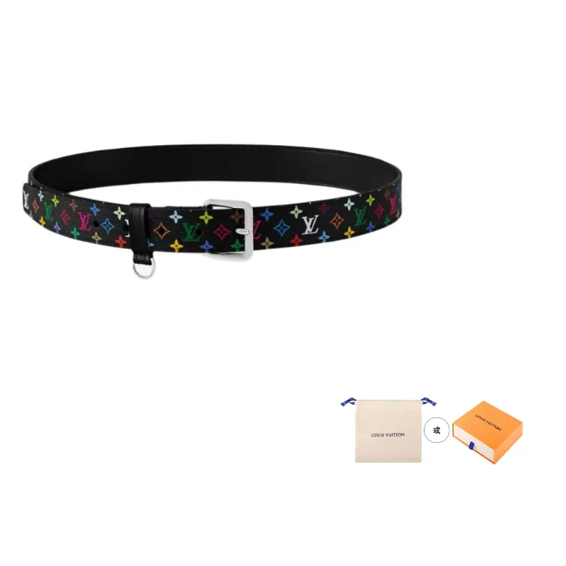 

LOUIS VUITTON Ремень Takashi Murakami Lv D Ring 30mm, Black