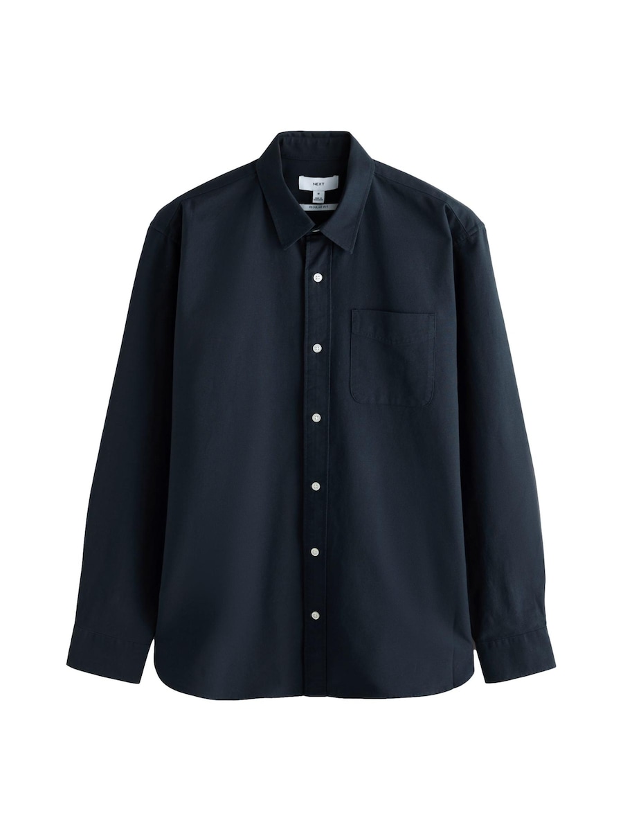 

Рубашка на пуговицах классического кроя Next, темно-синий