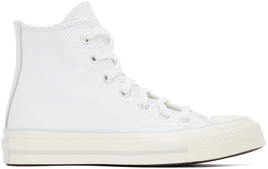 Белые кожаные кроссовки Chuck 70 Converse, White/Fossilized/Egret