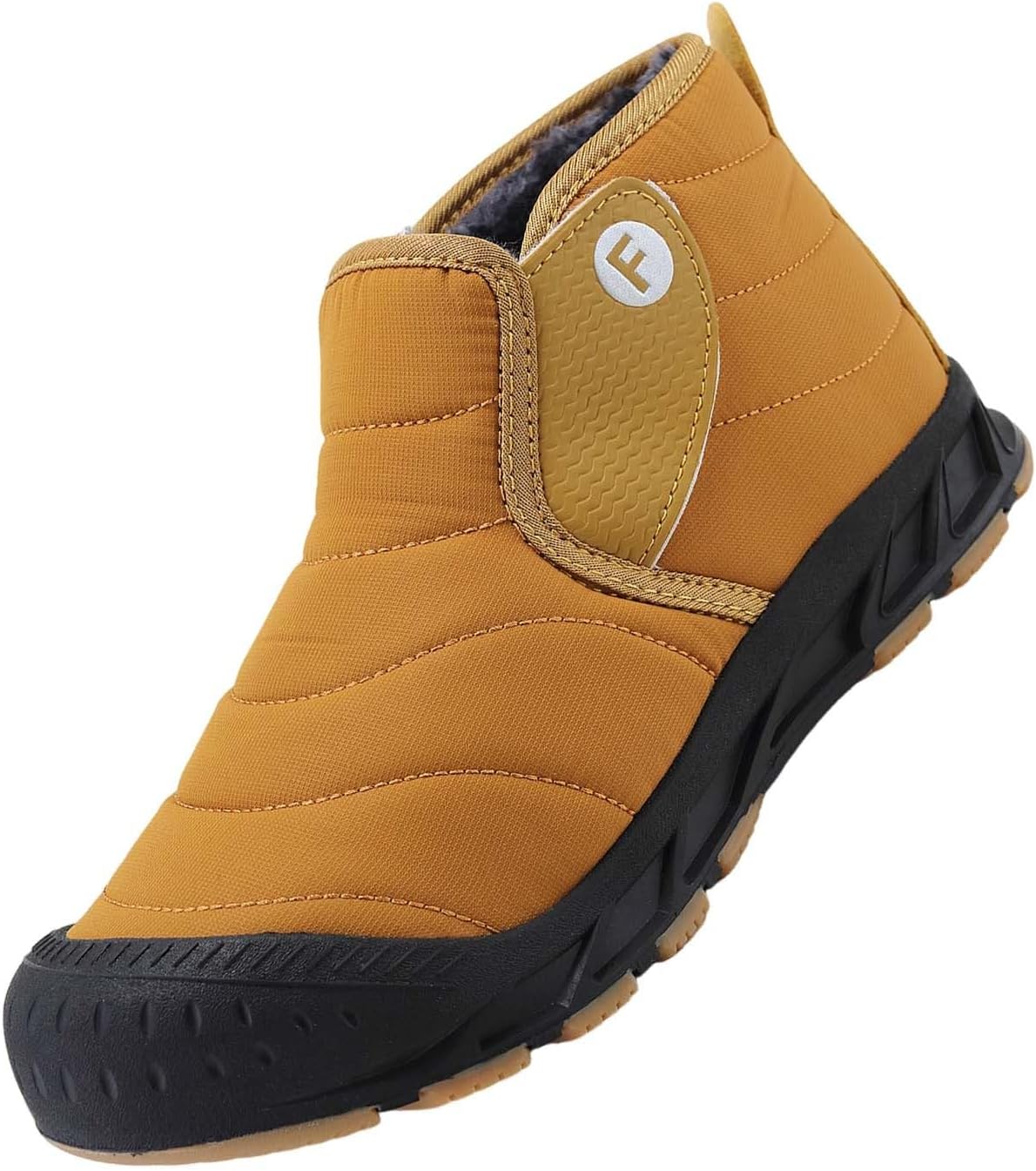 

Женские и мужские зимние ботинки для снега, слипоны на щиколотку, противоскользящие, водостойкие, полностью с меховой подкладкой, для улицы Generic, хаки