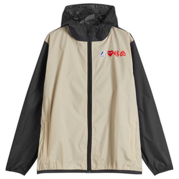 

Куртка X k-way с цветными блоками Comme Des Garçons Play, бежевый