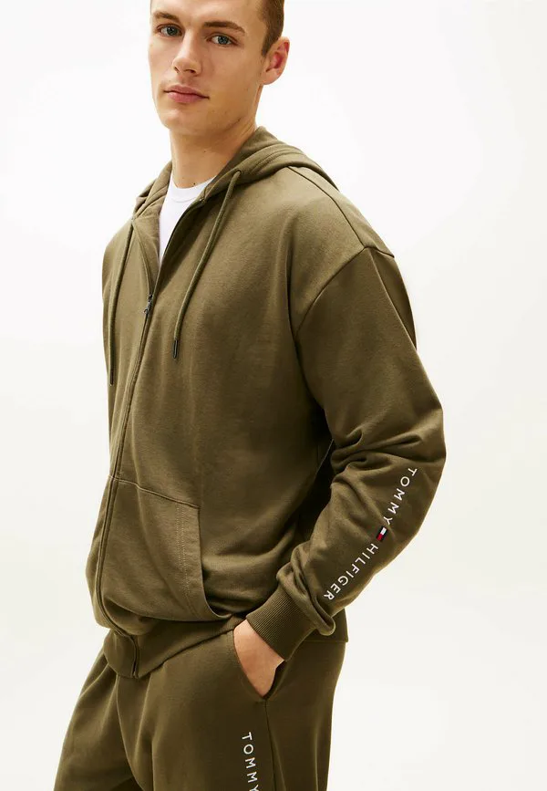Оригинальная толстовка на молнии для отдыха. Tommy Hilfiger, Platinum Olive — фото 3