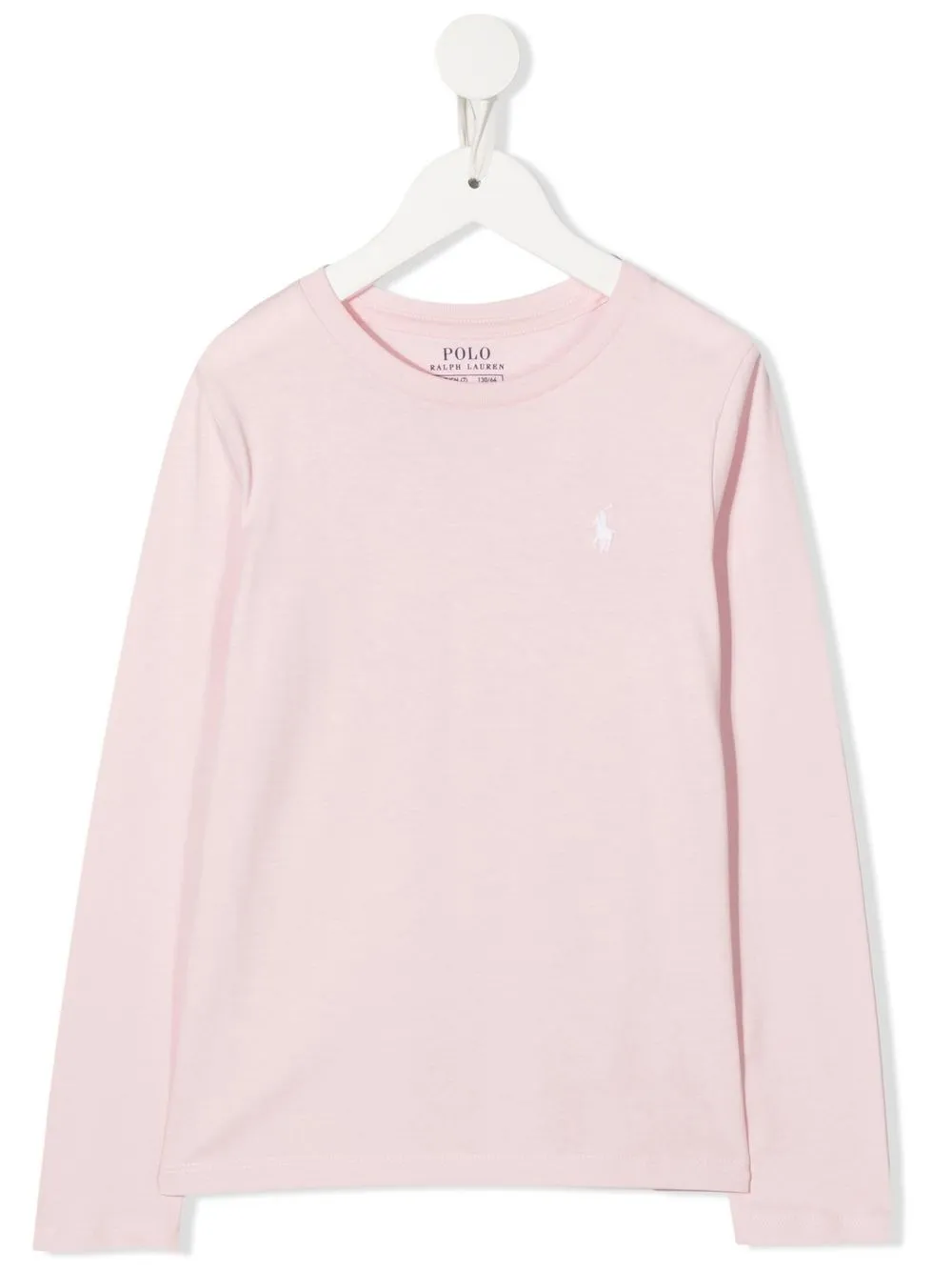 

Топ с вышитым логотипом POLO RALPH LAUREN KIDS, розовый