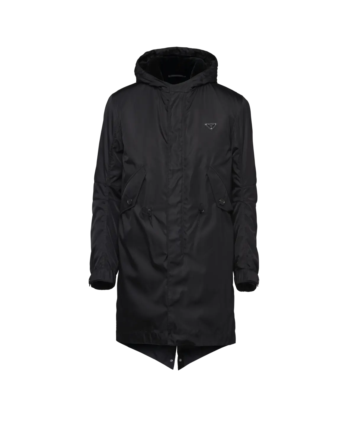 

Парка из переработанного нейлона Prada, черный