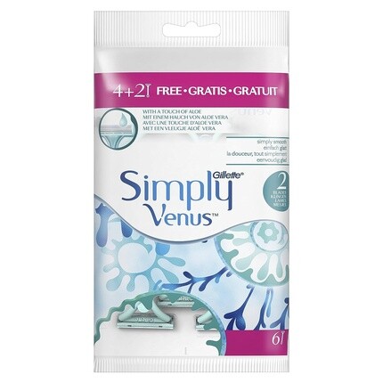 

Одноразовые бритвы Gillette Simply Venus2 — 6 шт., Procter & Gamble