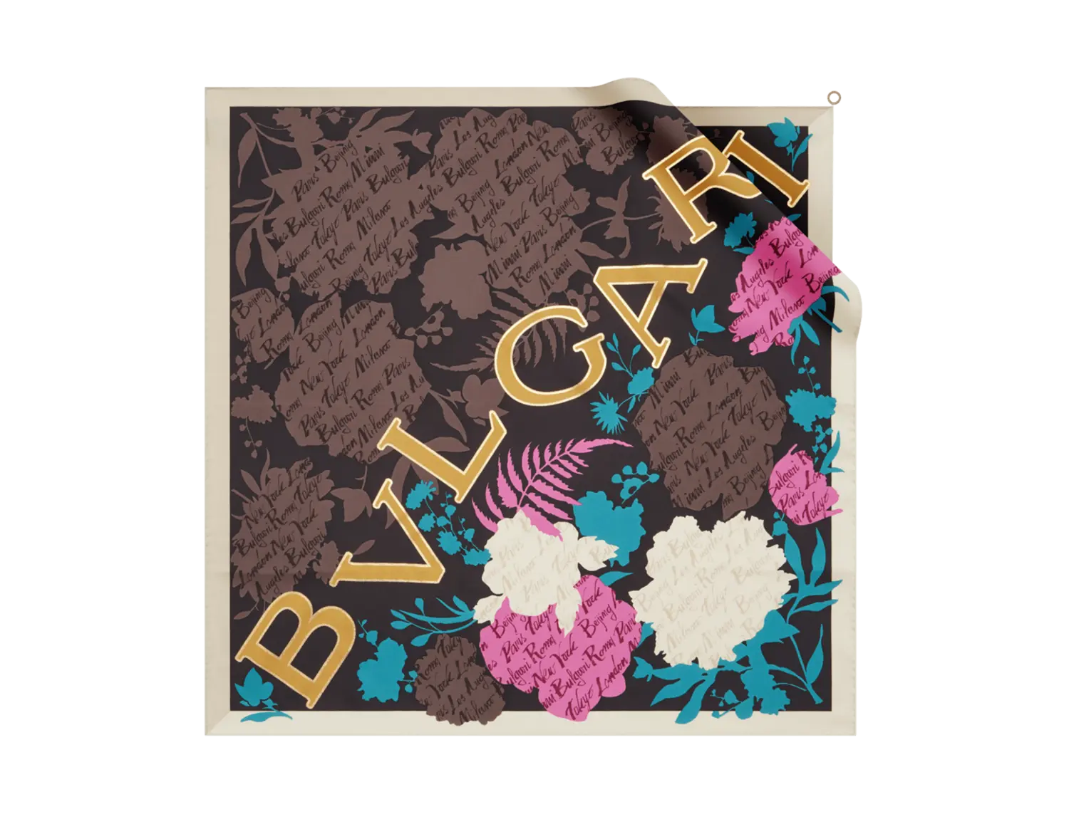 

Шарф Логомания Bvlgari, черный