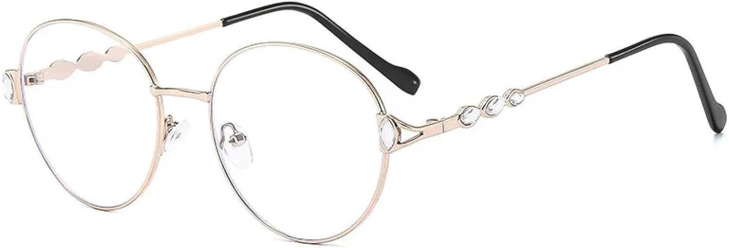 

Ретро металлические овальные солнцезащитные очки для женщин, модные, с прозрачными линзами цвета океана, защита от УФ-излучения UV400, для мужчин, в стиле панк TKKTLLT, Gold