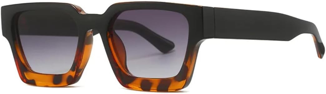 

Классические панк-солнцезащитные очки для женщин и мужчин, винтажные, с леопардовым принтом, для активного отдыха, с защитой от УФ-излучения UV400 UATXTAU, C8blackleopard-gray