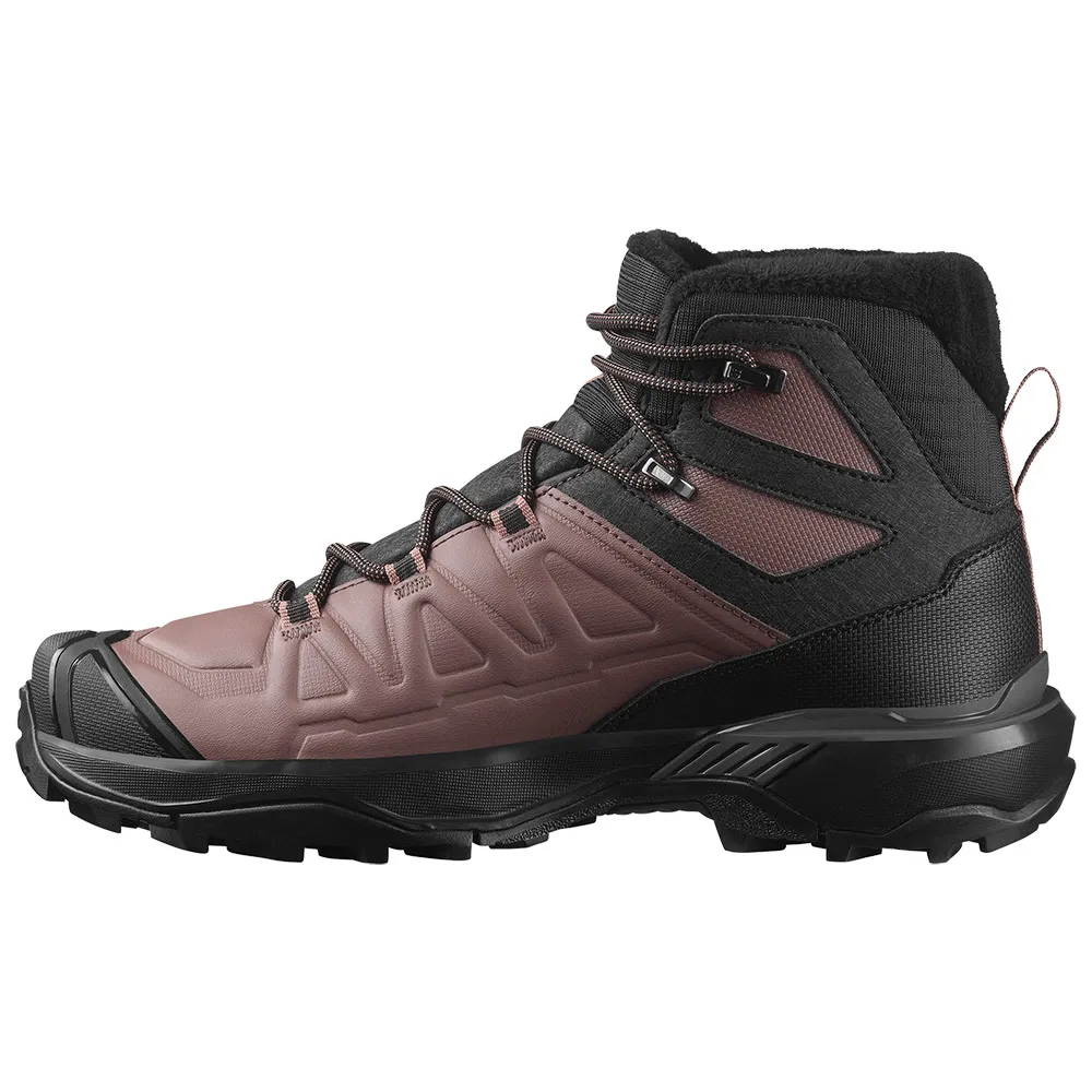 Походные ботинки женские Salomon X Ultra Snowpilot с водонепроницаемой мембраной, коричневый — фото 3