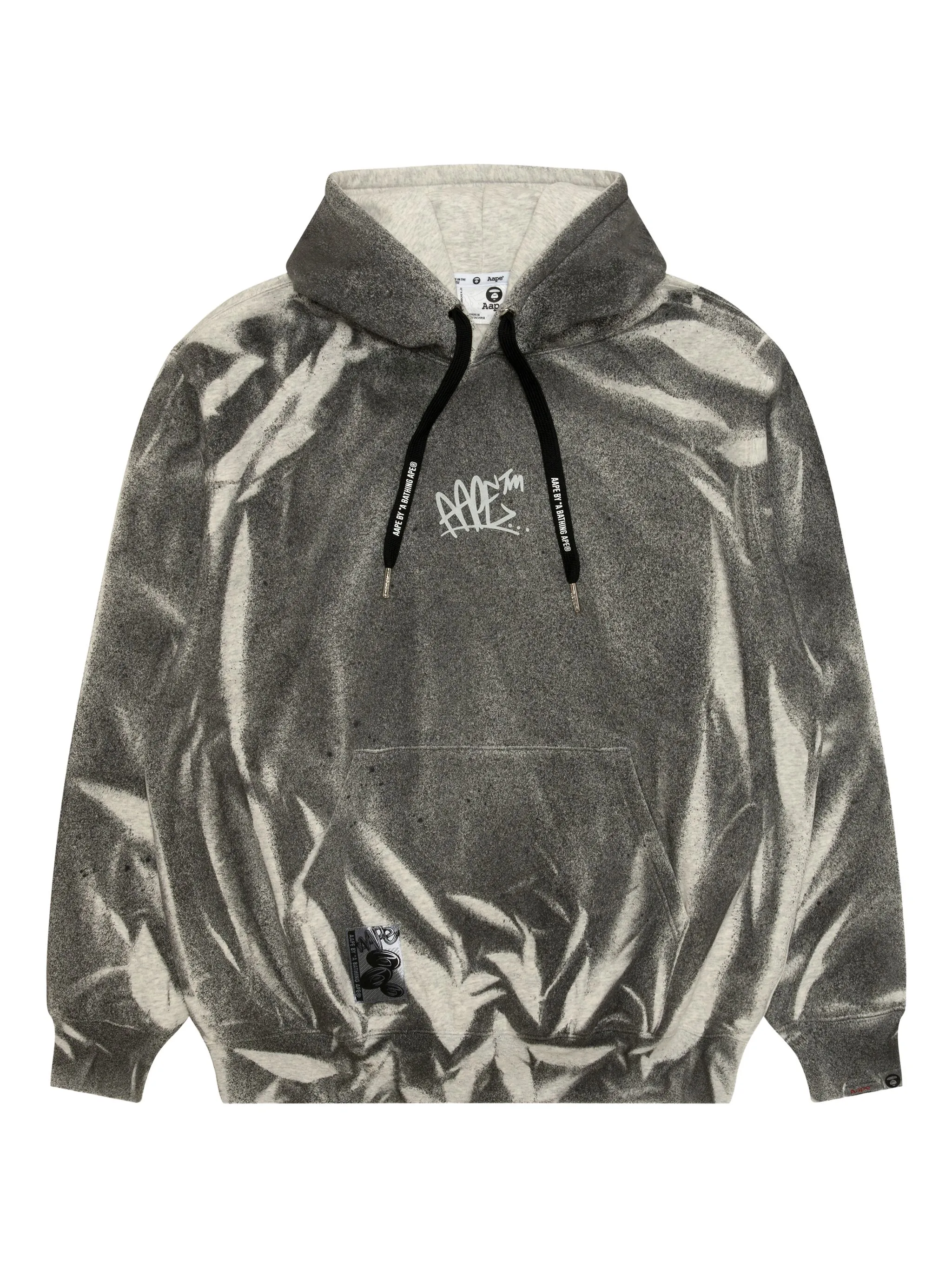 

Худи с графичным принтом Aape By A Bathing Ape, серый