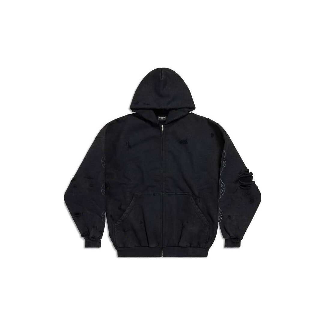 

Парижская луна хлопковая толстовка Balenciaga, черный