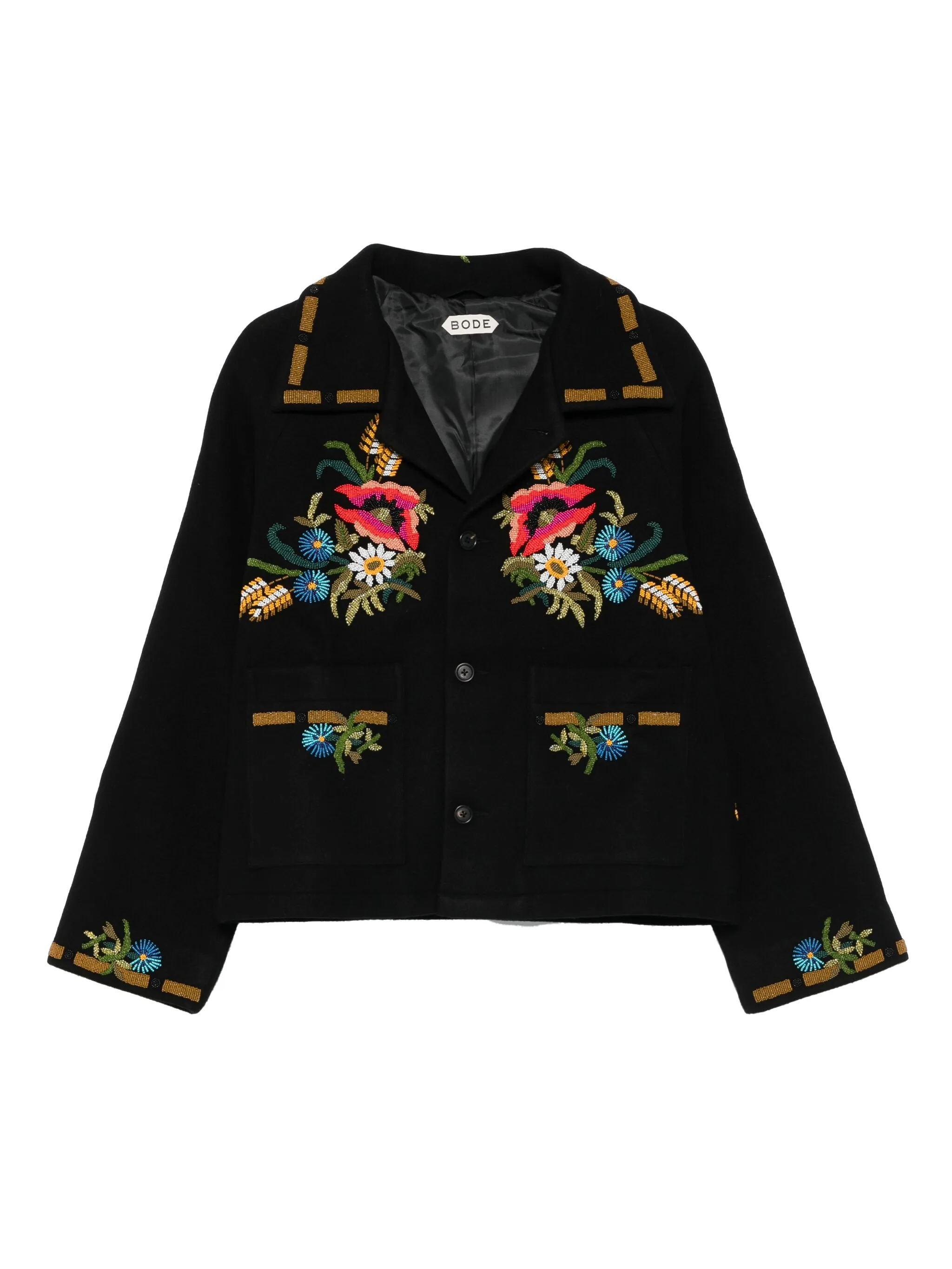 

Шерстяной пиджак Aquitaine Bode, черный