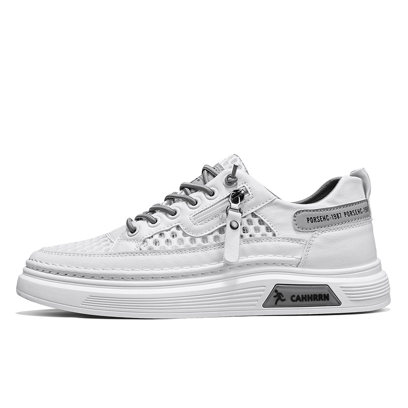 

Bull charm Мужские скейтерские кроссовки бело-серые, цвет White Gray