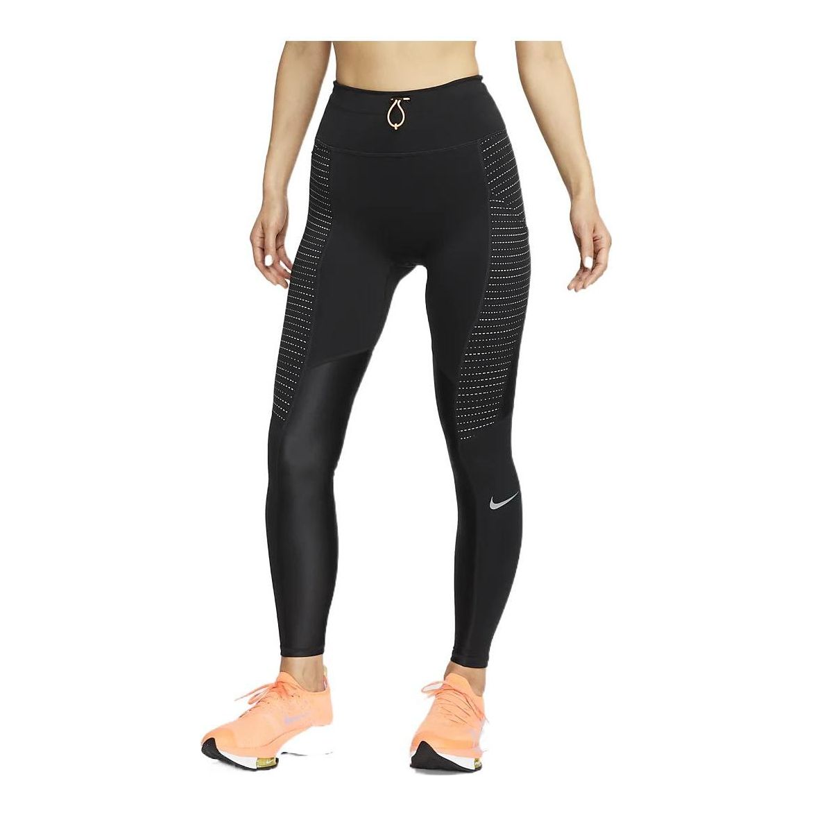 

Брюки (WMNS) Nike Dri-FIT Sports Training Running Quick Dry Breathable Leggings Black