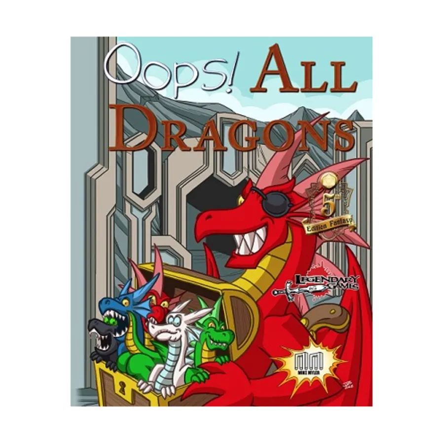 

Oops! All Dragons (5E), Dungeons & Dragons (5th Edition) - Rulebooks, Sourcebooks & Supplements (Legendary Games), мягкая обложка