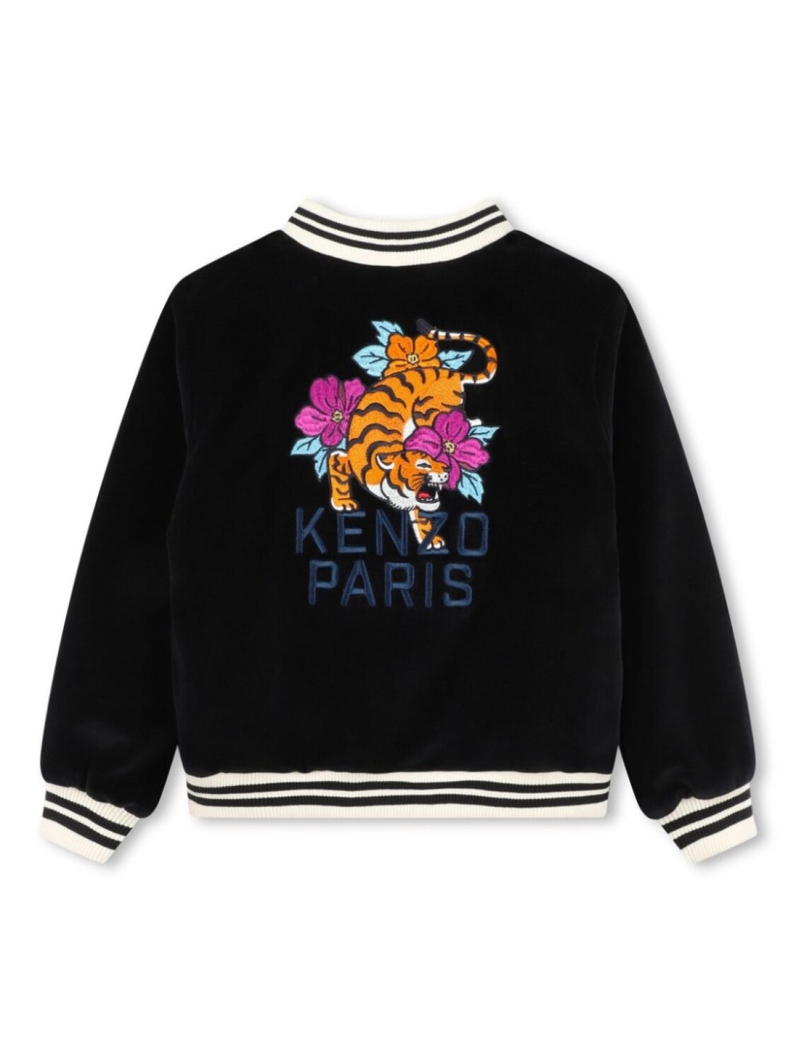 

Kenzo Kids бомбер с вышивкой, черный
