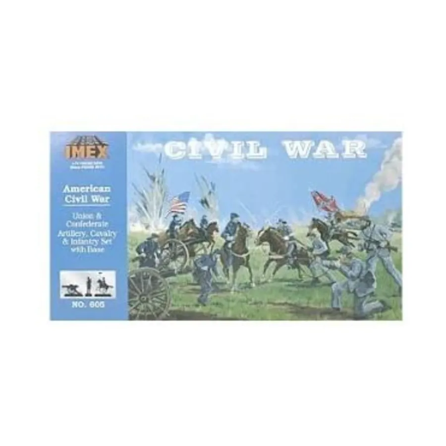 

Комплект артиллерии, кавалерии и пехоты Союза и Конфедерации с базой, American Civil War Miniatures (1:72) (Imex Model Company)