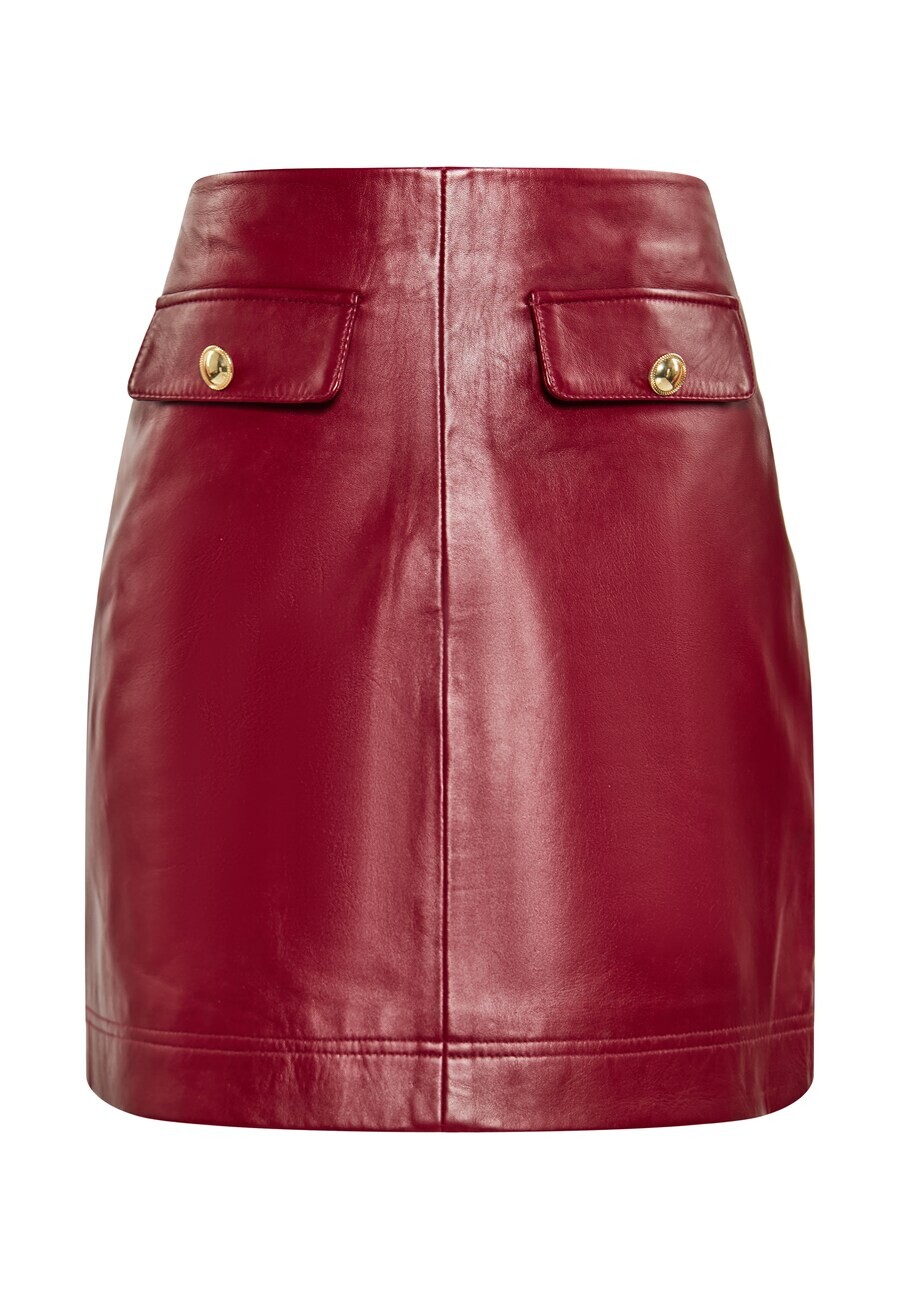 

Кожаная юбка faina Skirt, бордо
