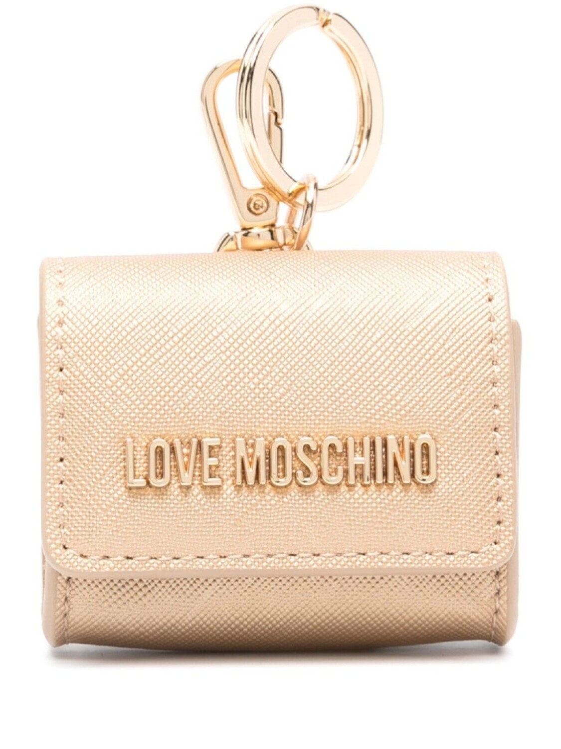 

Love Moschino чехол для AirPods с логотипом, золотистый